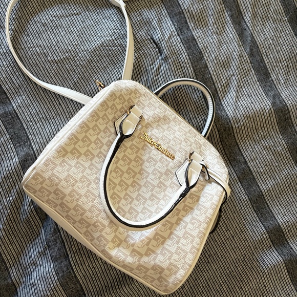 Juicy Couture Handbags - Juicy Couture Cream Satchel with Minimalist Design